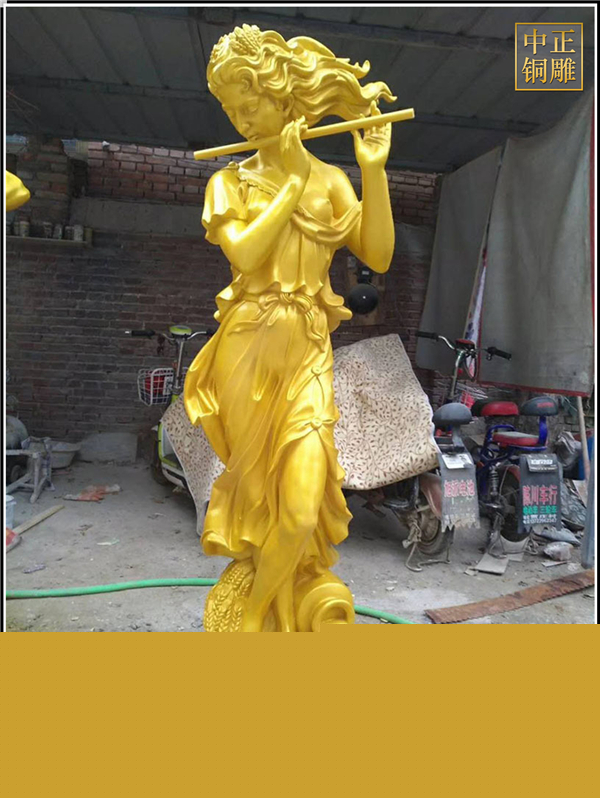 吹笛子四季女神雕像鑄造.jpg