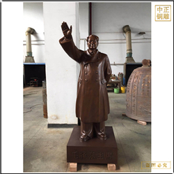 名人雕塑揮手銅雕塑 