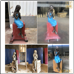 鑄銅西方人物雕塑定制