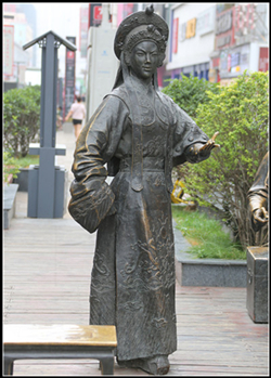 花木蘭銅像|花木蘭雕塑廠家