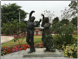 鑄銅拉丁舞雕塑