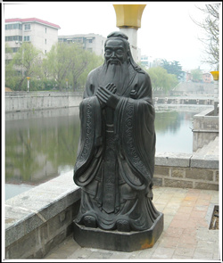 1.5米孔子銅像