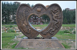 同心鎖雕塑|2米同心鎖雕塑