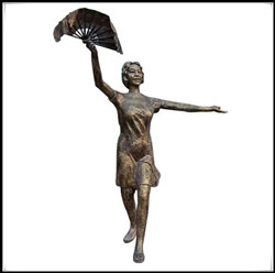 秧歌銅雕塑|扭秧歌銅像